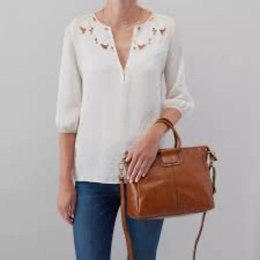 HOBO Sheila Medium Satchel/Crossbody in Truffle